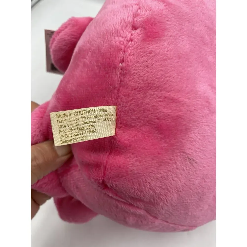 Holiday Home 9.5 Inch Pink Heart Plush NWT